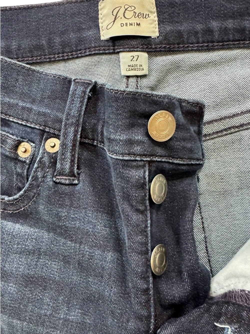 J. Crew Dark toothpick Skinny Jeans Size 27 - Picture 6 of 10